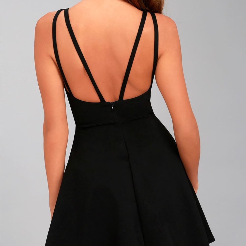 Lulus black skater dress